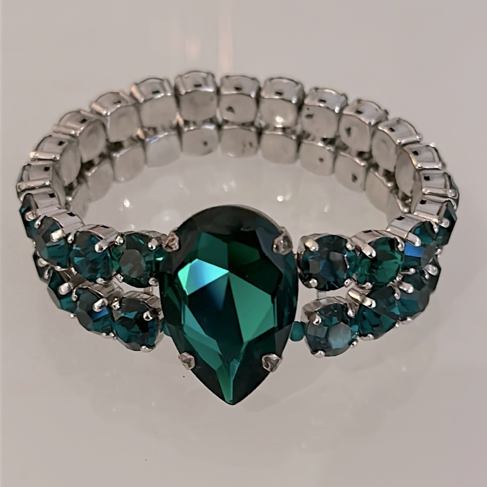 Emerald Green Crystal Bracelet